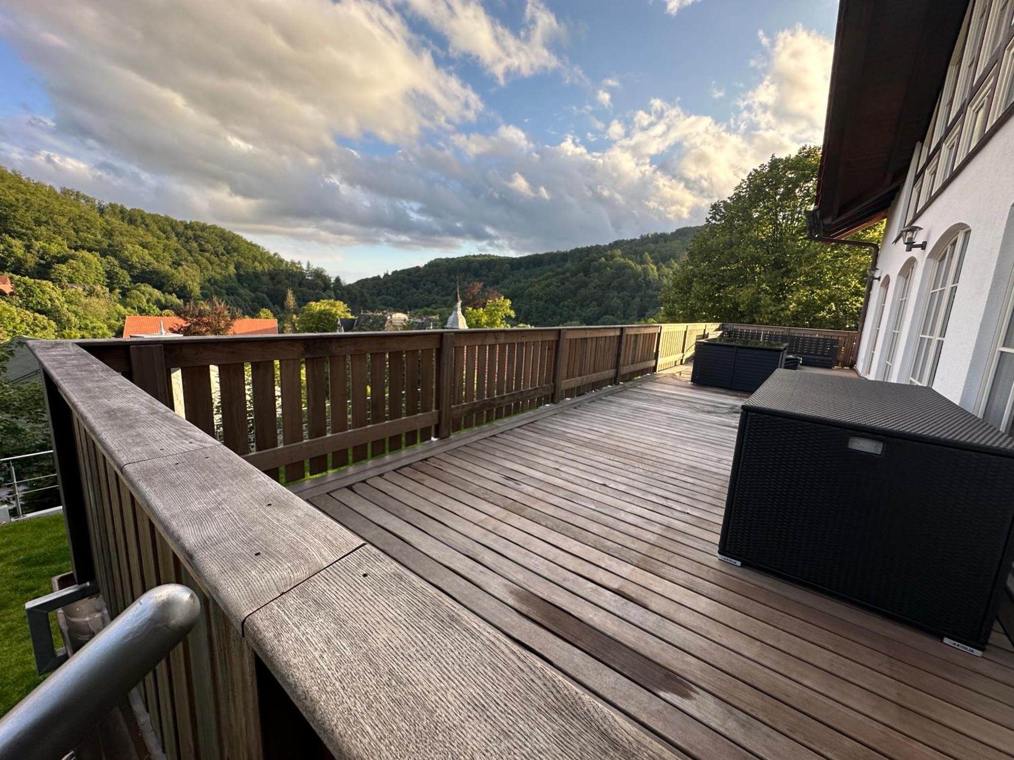 Ferienwohnung Blick Thyratal Stolberg  Bagian luar foto